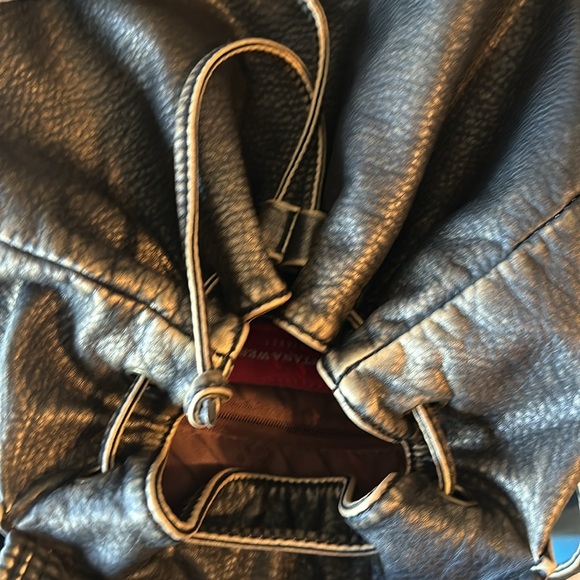 MontanaWest Backpack purse. Brown & Gold Color. - Picture 6 of 8